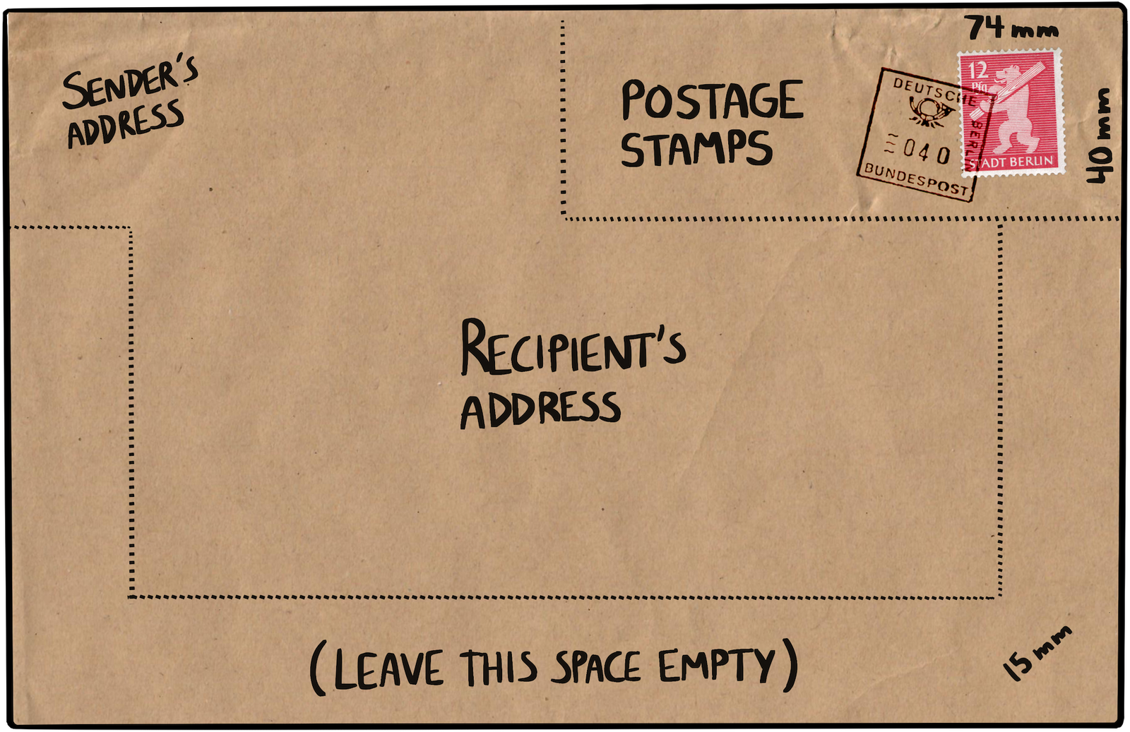 mail envelope format