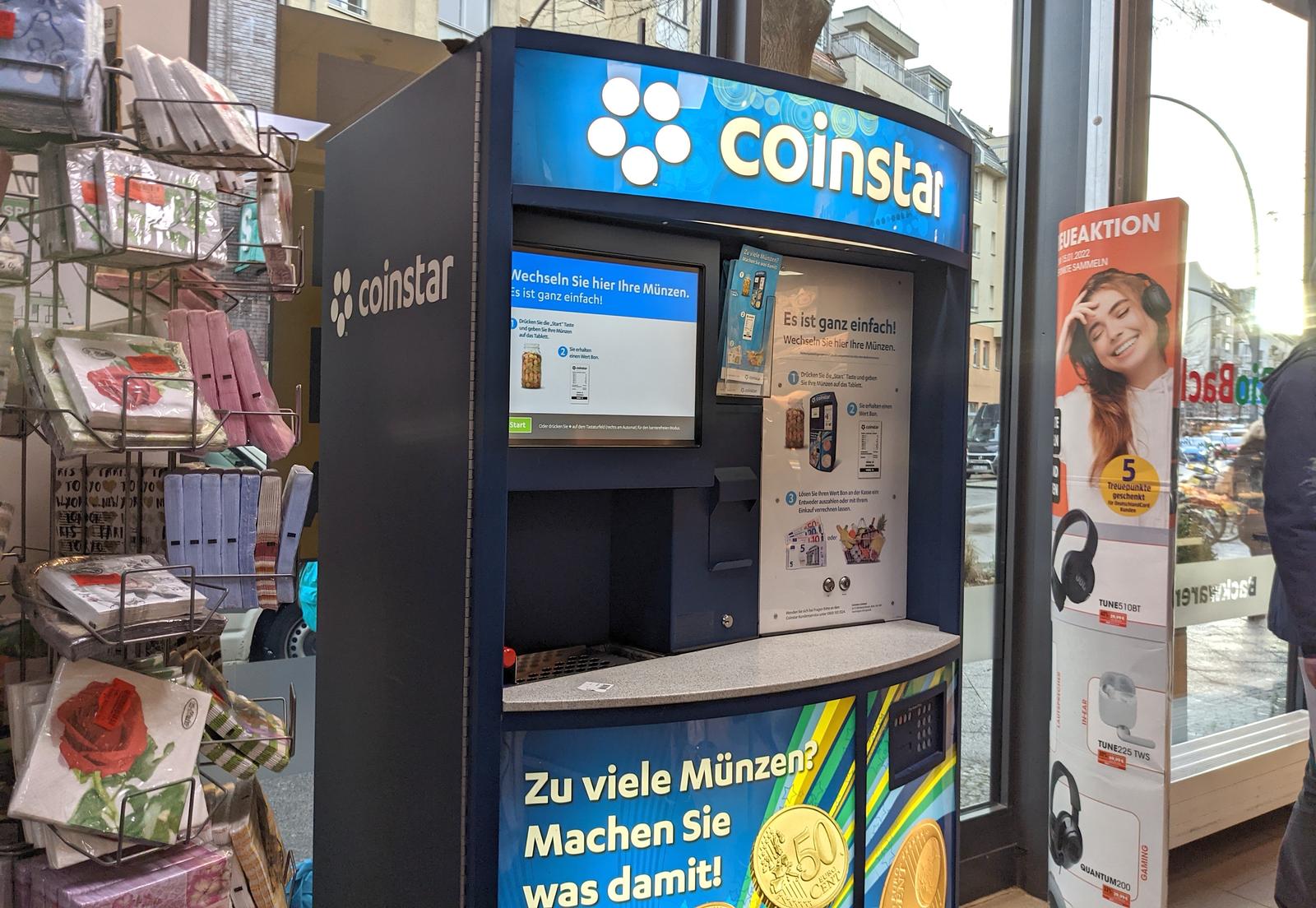 Coinstar machine in a German supermarket