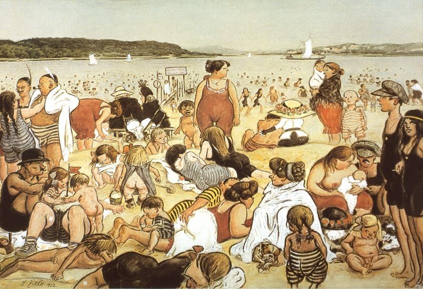 “Berliner Strandleben” by Heinrich Zille